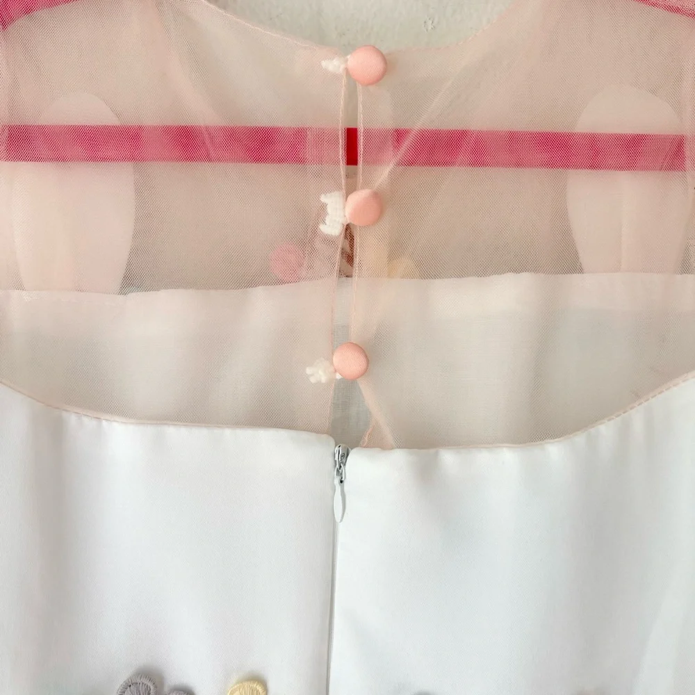 Girl’s Tulle Satin Unicorn Maxi Dress